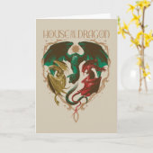 Carte Maison du Dragon | Bouclier dragon (Fleur jaune)