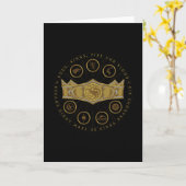 Carte MAISON DU DRAGON | Couronne des Sept Royaumes (Fleur jaune)