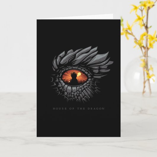 Carte MAISON DU DRAGON | Oeil de dragon (Fleur jaune)