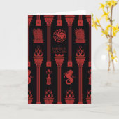 Carte Maison du Motif de la crête du Dragon (Fleur jaune)