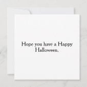 Carte Maison et Citrouilles hantés | Bonne Halloween (Dos)