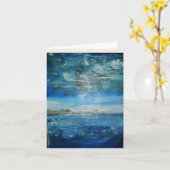 Carte maison et décoration (Fleur jaune)