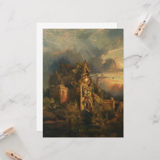 Carte Maison hantée (Devant/Arrière en situation)