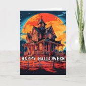 Carte Maison hantée au clair de lune (Devant)