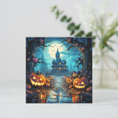 Carte Maison hantée au clair de lune (Debout devant)