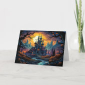 Carte Maison hantée déplaisante | Bonne Halloween (Devant)