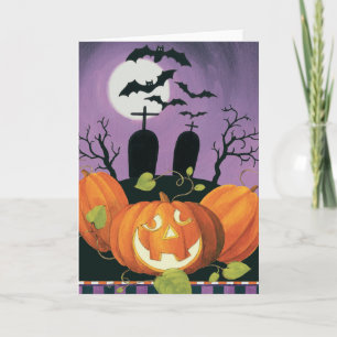 Carte Maison hantée d'Halloween éffrayant