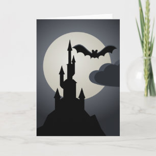 Carte Maison hantée d'Halloween éffrayant sur Hill