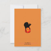 Carte Maison hantée effrayante Texte Halloween (Dos)