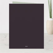 Carte Maison hantée Halloween (Dos)