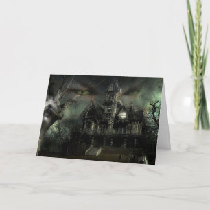 Carte maison hantée halloween