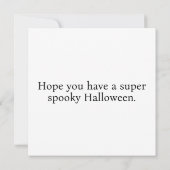 Carte Maison Hantée Halloween au clair de lune (Dos)