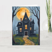 Carte Maison Hantée | Halloween Effrayant (Devant)