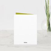 Carte Maison hantée, Joyeux Halloween (Dos)