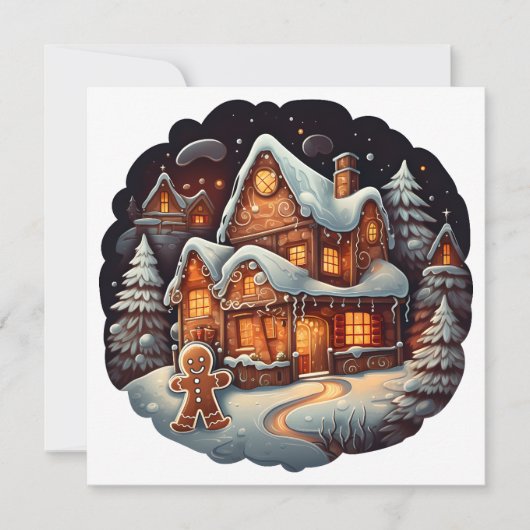 Carte Maison homme Xmas Gingpain (Devant)