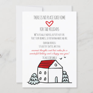 Carte Maison Mignonne Nous Avons Déménagé Annonce De Dém