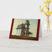 Carte Maison par le chemin de fer - Edward Hopper 1925 (Fleur jaune)