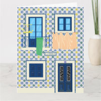 Maison portugaise de Lisbonne avec des carreaux de