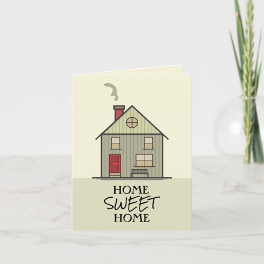 Carte Maison Sweet Home Cote House (Devant)