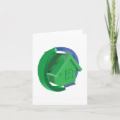 Carte Maison Verte Et Flèches (Devant)