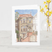 Carte Maison victorienne (Fleur jaune)