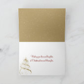 Carte Maison Victorienne De Noël Avec Nom De Famille (Intérieur)