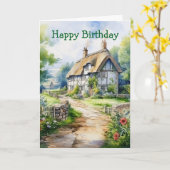 Carte Maisonnette Anglaise (Fleur jaune)