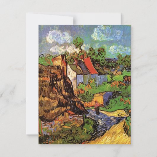 Carte Maisons à Auvers par Vincent van Gogh (Devant)