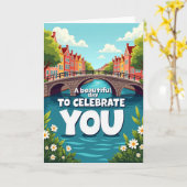 Carte Maisons de Canal Joyeuses (Fleur jaune)