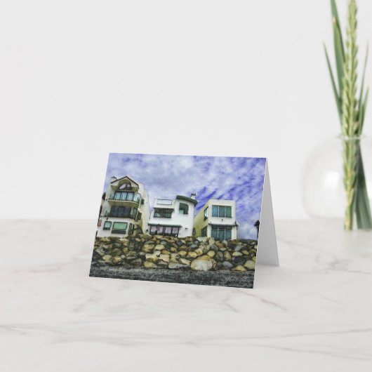 Carte Maisons de plage en bord de mer (Devant)