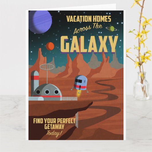 Carte Maisons de vacances (Fleur jaune)