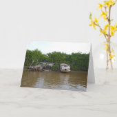 Carte Maisons d'échasse sur le fleuve Amazone (Fleur jaune)