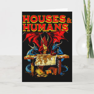 Carte Maisons Et Humains Vintage Rétro 90s Drôle Gamer G