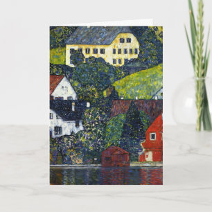 Carte Maisons vintage de Gustav Klimt Unterach Attersee