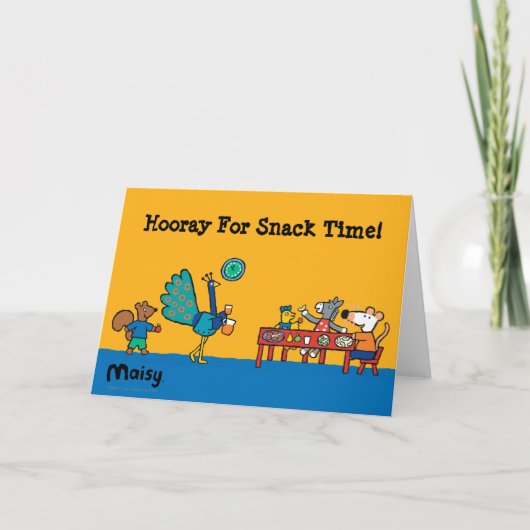 Carte Maisy and Friends Preschool Snack Time (Devant)