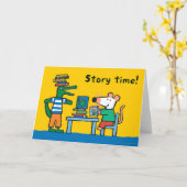 Carte Maisy et amis Profitez de la bibliothèque (Fleur jaune)