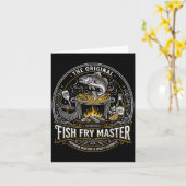 Carte Maître de friture de poisson cuisinier de fruits d (Fleur jaune)