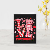 Carte Maître de maternelle de la Saint-Valentin (Fleur jaune)