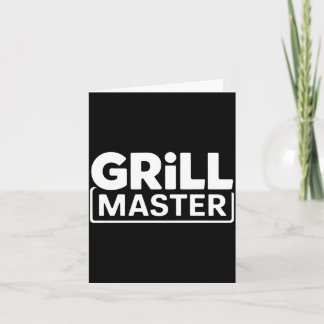Carte Maître du grill bbq hommes barbecue de jardin roi 