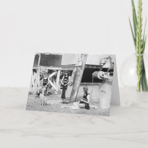 Carte Maître nageurs de Venise de tricot, les années