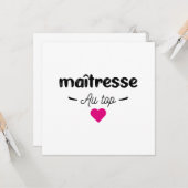 Carte Maitresse au top (Devant/Arrière en situation)