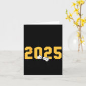 Carte Maîtrise de fille diplôme de master 2025 (Fleur jaune)