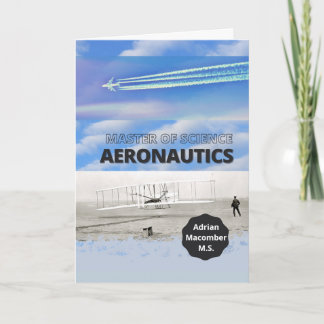 Carte Maîtrise en sciences aéronautique Félicitations