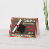 Carte Maîtrise ! Félicitations diplômé CUSTOM (Devant)