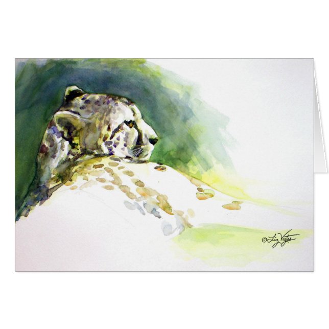 Carte Majestic Cheetah (Devant horizontal)