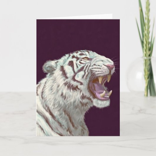 Carte Majestic White Tiger – Greeting Card (Devant)