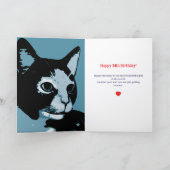 Carte Make A Wsh Cute Artistic Cat Birthday (Intérieur)