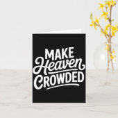 Carte Make Heaven Crowded Christian Cross Evangelism (Fleur jaune)