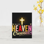 Carte Make Heaven Crowded - Cross Christian Apparel (Fleur jaune)