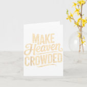 Carte Make Heaven Crowded Evangelism Christian Bible Ver (Fleur jaune)